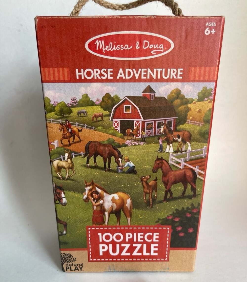 Melissa & Doug Horse Adventure 100-Piece Jigsaw Puzzle
